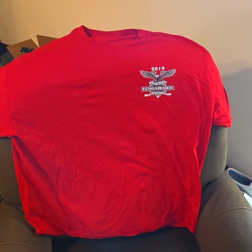 2019 tomahawk Wisconsin bike rally t-shirt